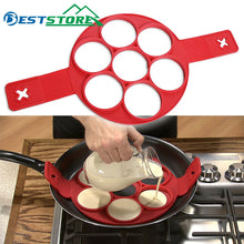 Load image into Gallery viewer, Pfannkuchen Maker Ei Ring Maker Nonstick Einfach Fantastische Ei Omelett Form Küche Gadgets Kochen Werkzeuge Silikon